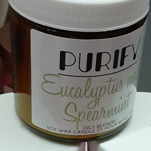 CANDLES:  PURIFY - Eucalyptus and Spearmint